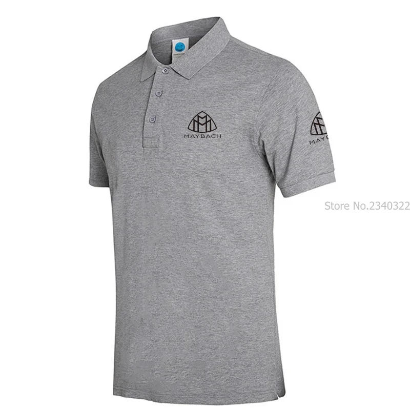 Мужская брендовая рубашка поло для мужчин, дизайнерские рубашки поло Maybach, мужская хлопковая рубашка с коротким рукавом