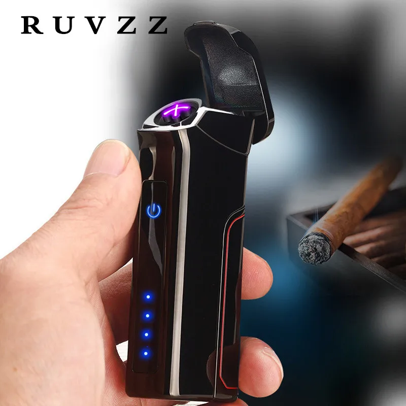 Plasma Electronic Sensor Touch Cigar Lighter Electric Double Arc Big