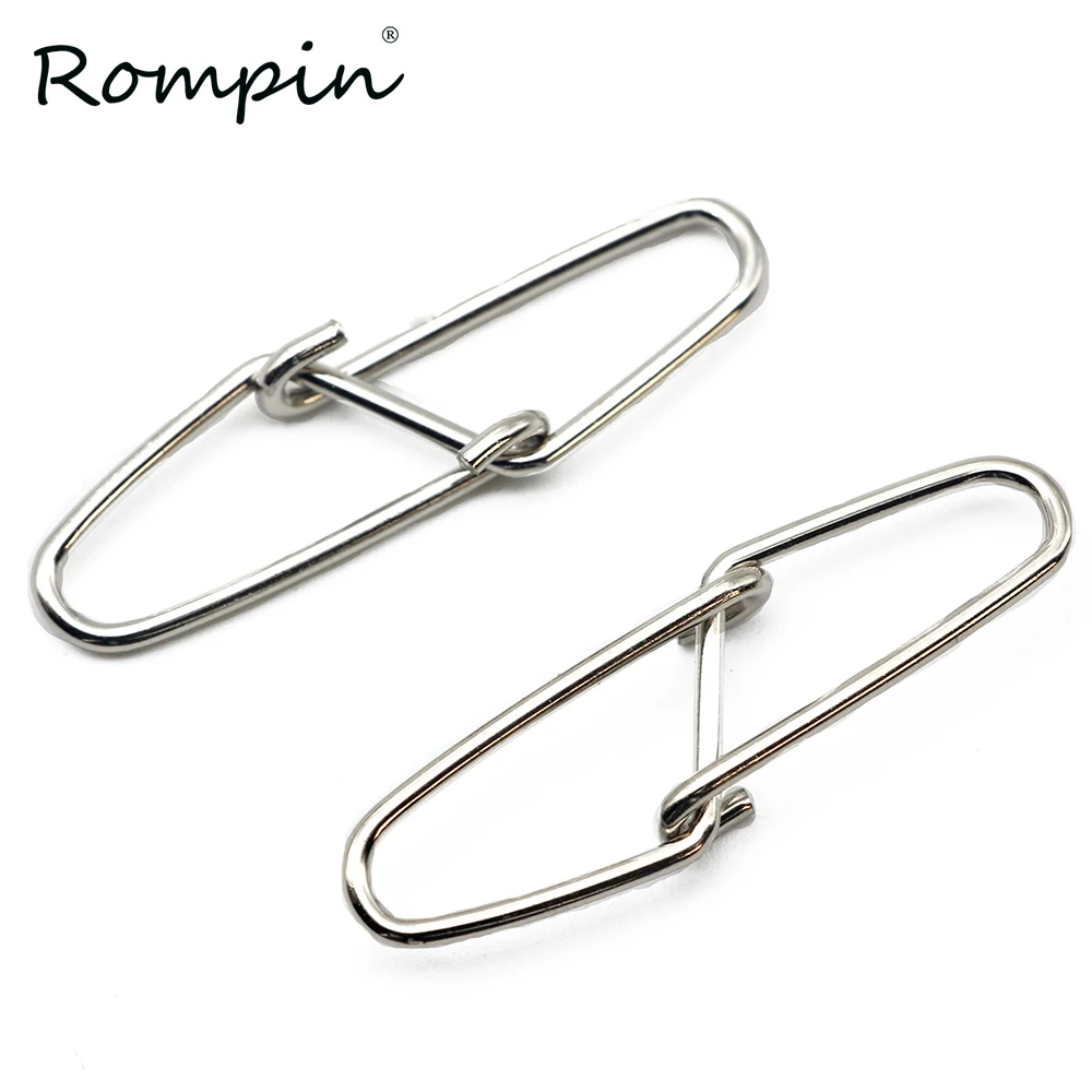 

Rompin 50pcs/bag Diamond insurance snap Fishing Swivels Barrel Swivel Fishing Tackle Emerillones Pesca Peche Giratorios