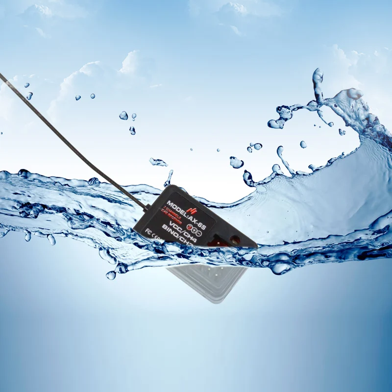 

FATJAY 2.4G 4CH RC Car Boat Receiver AX-6S for AUSTAR AX6S AX5S RC Transmitter waterproof version available