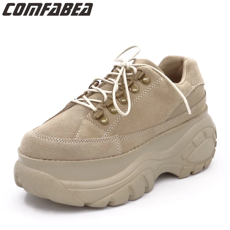 New 2018 Casual Shoes Women Spring Autumn Apricot Platform Shoes Creepers Ladies Flats Shoes Women Footwear New 2018 Casual Shoes Women Spring Autumn Apricot Platform Shoes Creepers Ladies Flats Shoes Women Footwear