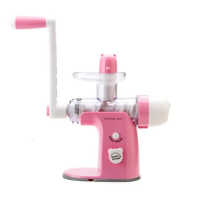 

Juicer cup with bear hand shake juice machine manual multifunctional mini household juice fruit machine free of charge 014