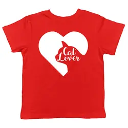 Футболка Веселая футболка с изображением кота и сердца, модная женская футболка для молодых девушек, стильные вечерние футболки с
