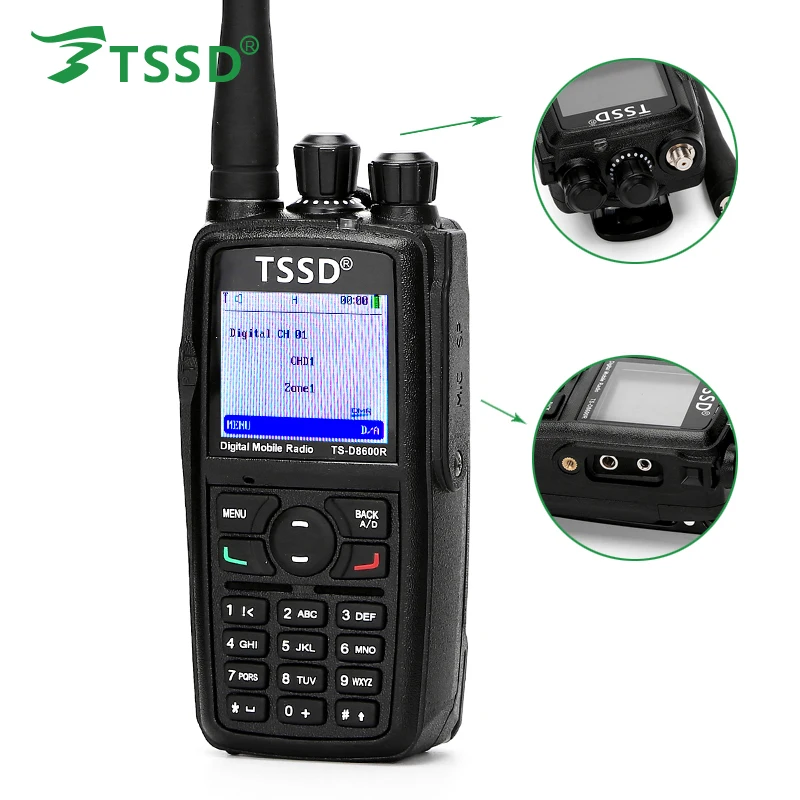 Новое поступление лучшая цена TSSD UHF 400-480Mh 'z 5W TDMA T2 DMR цифровая рация TS-D8600R