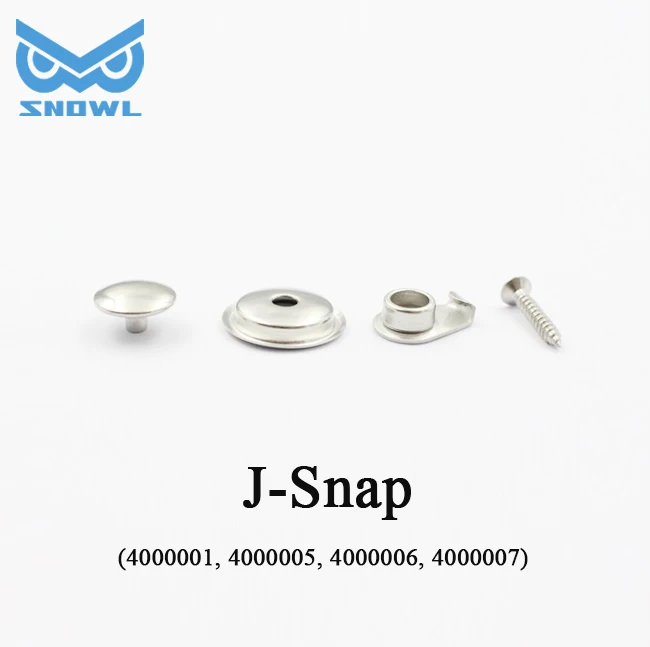 

10 Set 316 Stainless Steel J-Snap Fastener Snowl For Marine Boat Canvas Cover