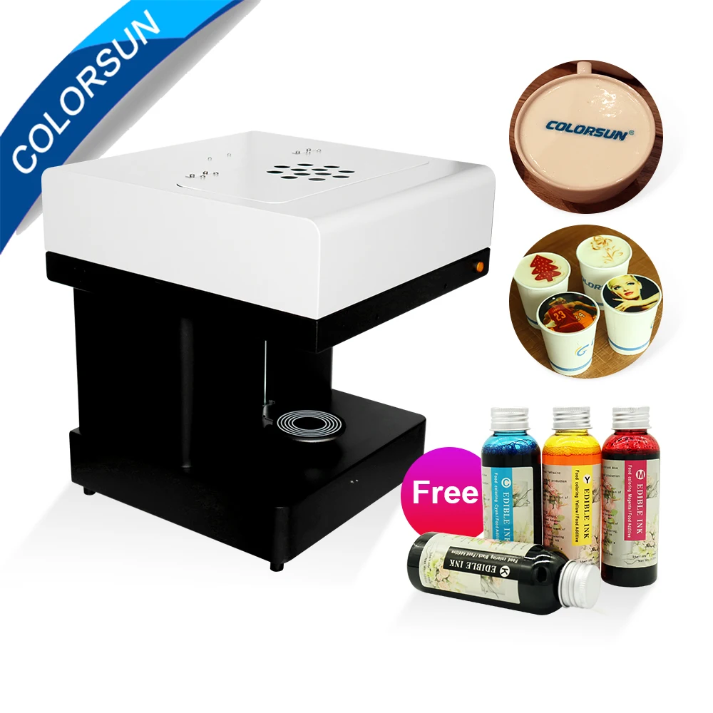 Colorsun Coffee printer Automatic Selfie Print Machine Food Printers