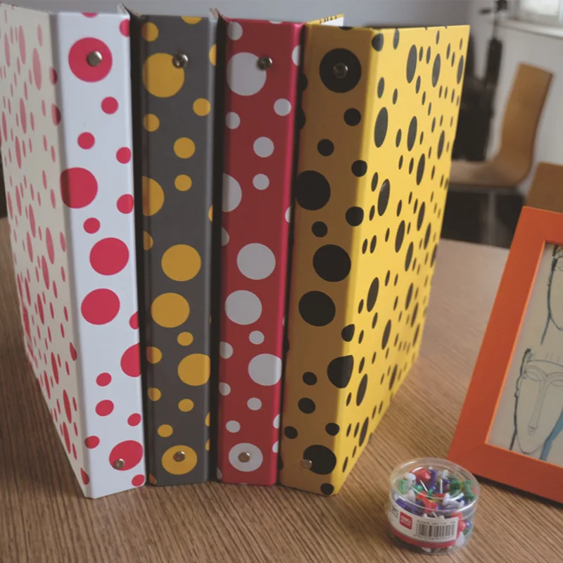 

Coloffice new impression A4 paper color dot folder four-color business office folder data storage folder new filing product 1PC