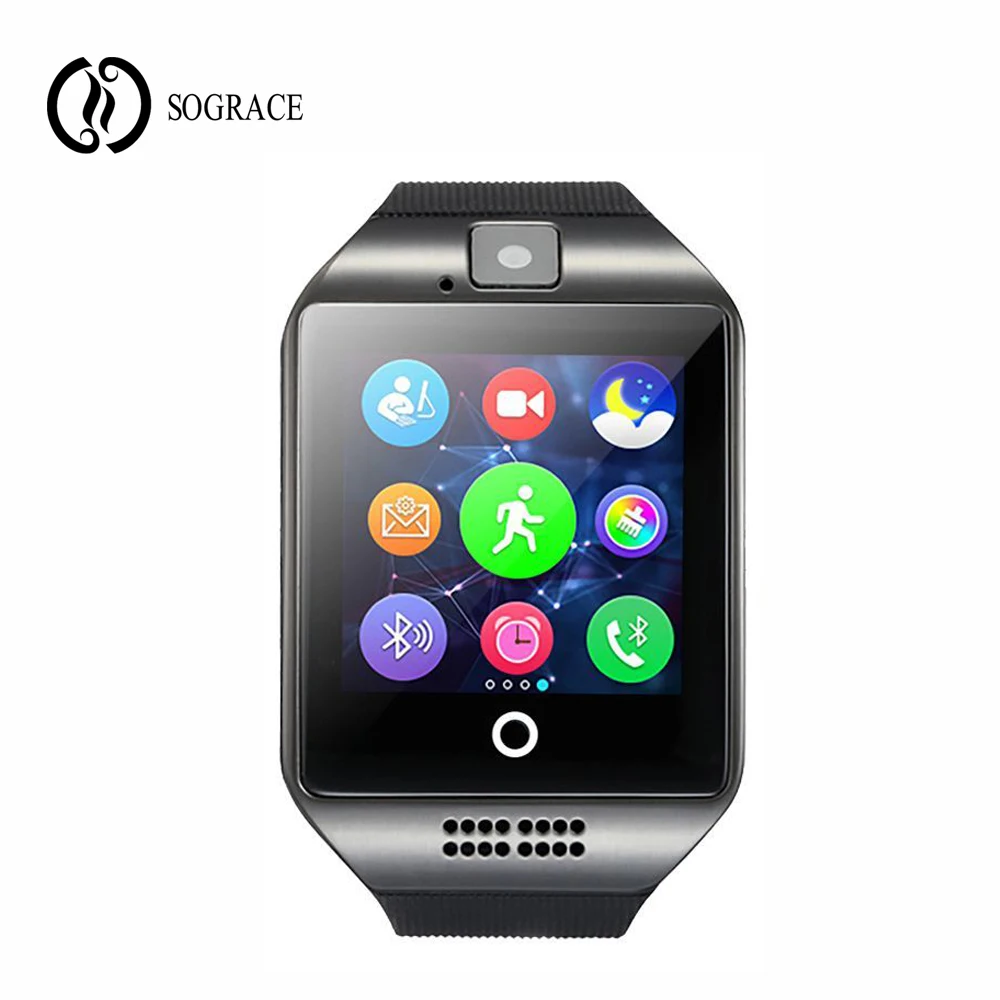Clock Smart Watch Q18 Montre Dail Call SMS Reloj Inteligente Hombre