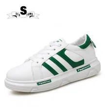 Женские кроссовки на платформе; белые и Зеленые кроссовки для женщин; визуально увеличивающая рост Вулканизированная обувь; женская обувь; Размеры 35-40