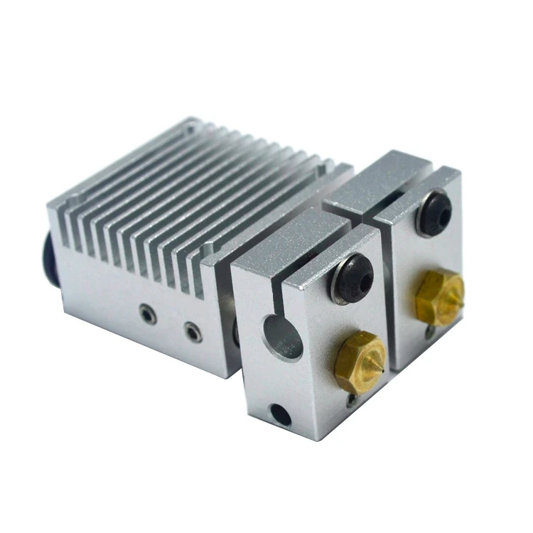 GIULY 3D Printer Parts E3D Chimera+ Double Color 2 In 2 Out Extruder with Seamless Fanduct
