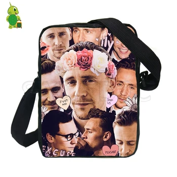 

Avengers Tom Hiddleston Overlay Printing Mini Messenger Bags Boys Girls Shoulder Bags Womens Mens Crossbody Travel Bags