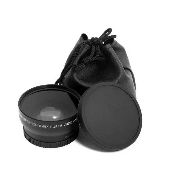 52 мм 0.45X широкоугольный объектив + макро сумка для объектива Nikon D5000 D5100 D3100 D7000 D3200 D80