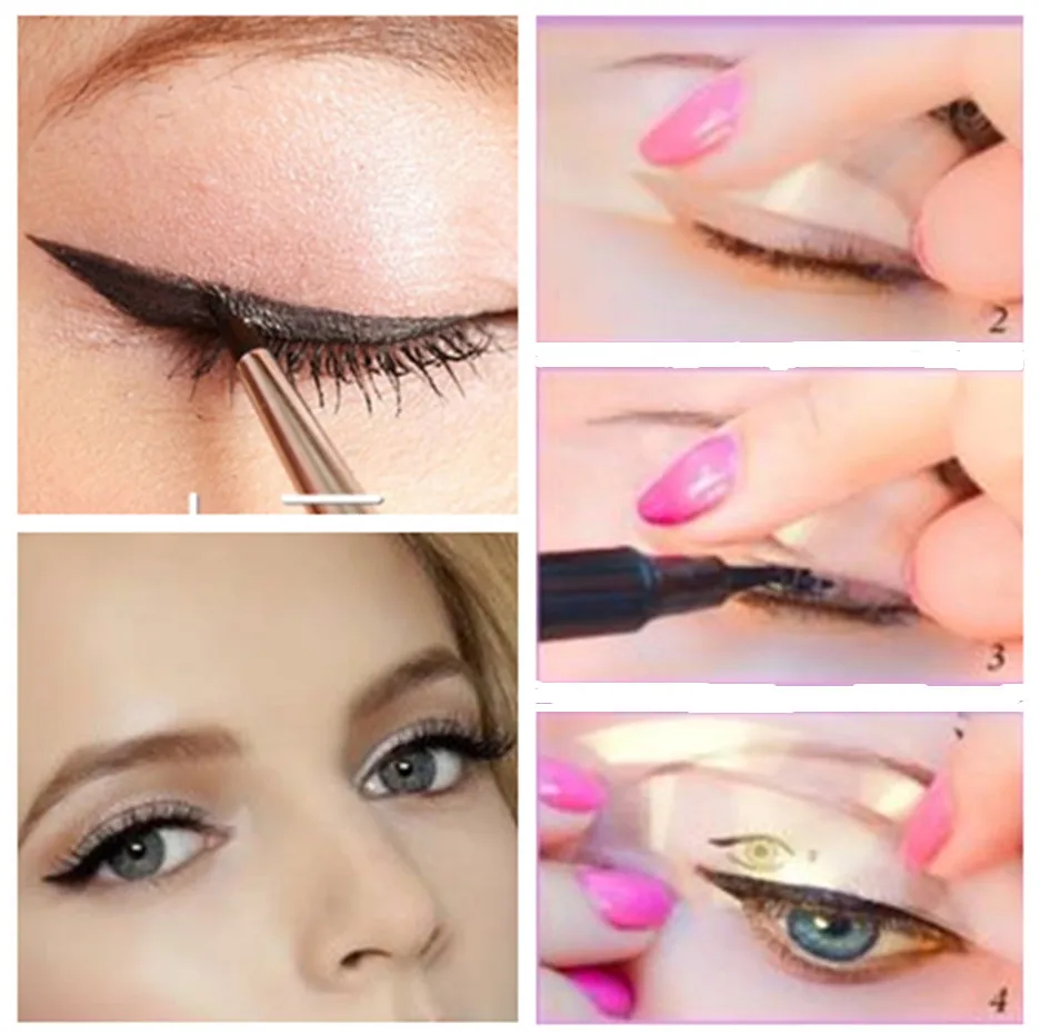 

1pack Eyeshadows eye make- up Eyeliner eye make-up Eyeshadow Cat eye stencils Eyeliner Makeup Stencils Fress Shipping