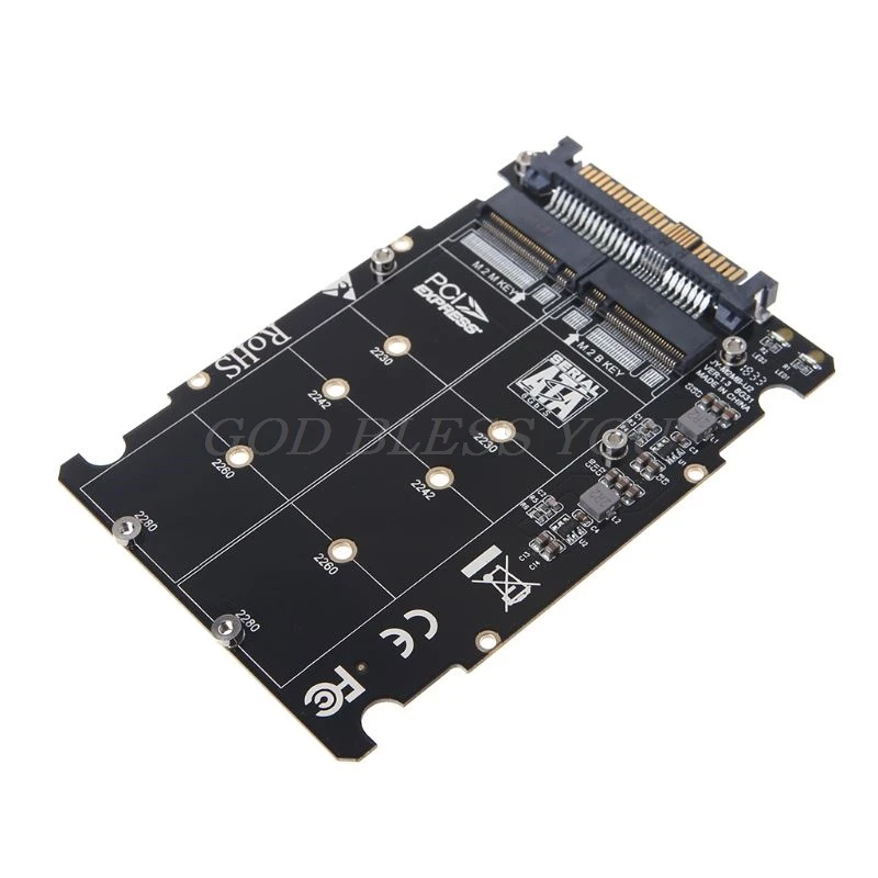 2 в 1 M.2 NVMe SATA-Bus NGFF SSD к PCI-e U.2 SFF-8639 адаптер PCIe M2 конвертер настольный компьютер