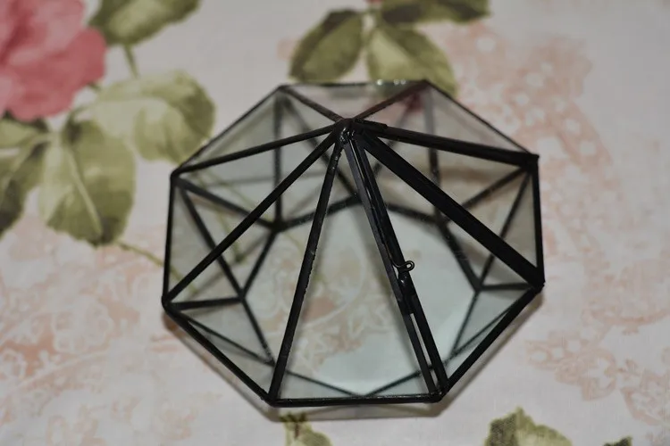 Diamond Geometric Polyhedron Glass Terrarium6