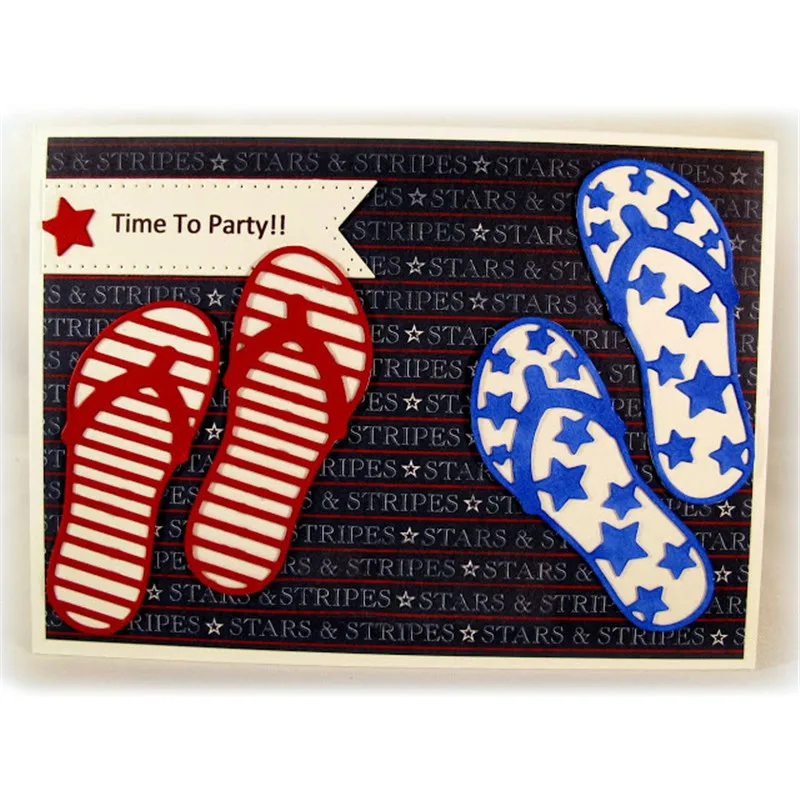 

Flip Flop Cutting Dies for Craft Dies Scrapbooking Card Making Metal Cutting Dies Album Embossing Die Cut