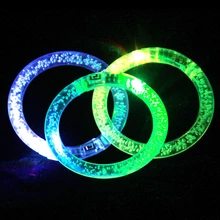 Красочный Светодиодный светильник-браслет, мигающий акриловый светящийся браслет, игрушки ktv dj, вечерние украшения