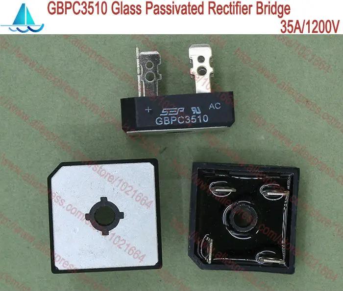 

2pcs/lot GBPC3510 High Current Glass Passivated Bridge Rectifier 35A 1200V New