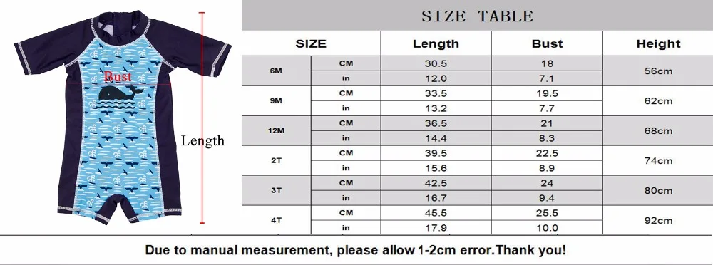 Детский купальный костюм с принтом Кита, Цельный Солнцезащитный крем для мальчиков, летняя одежда для плавания, сёрфинга, купальный костюм для новорожденных мальчиков