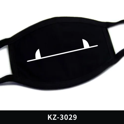 KZ-3029 Модная маска для верховой езды, солнцезащитная, осенняя и зимняя, холодная, летняя, тонкая, для мужчин и женщин, хлопковая, дышащая, с рисунком, с милым ртом - Цвет: KZ-3029