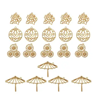 

20 Pack Open Back Bezel Pendant for Pressed Flower UV Resin Frame Jewelry Making