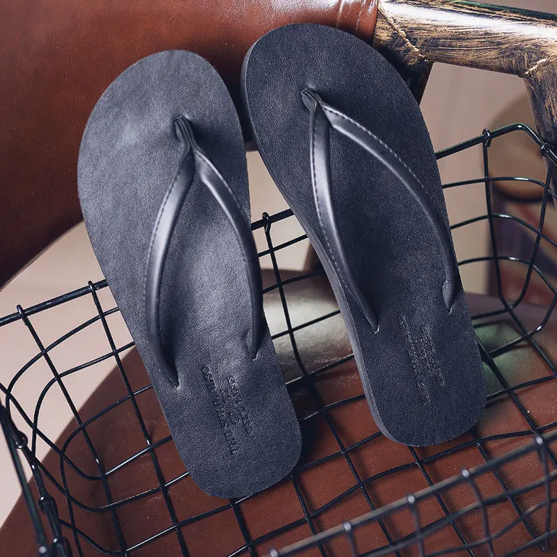 Wooy! YOOW летние Мужские тапочки пляжные шлепанцы из дышащего материала на плоской подошве, из ЭВА; нескользящая домашняя обувь; Уличная обувь