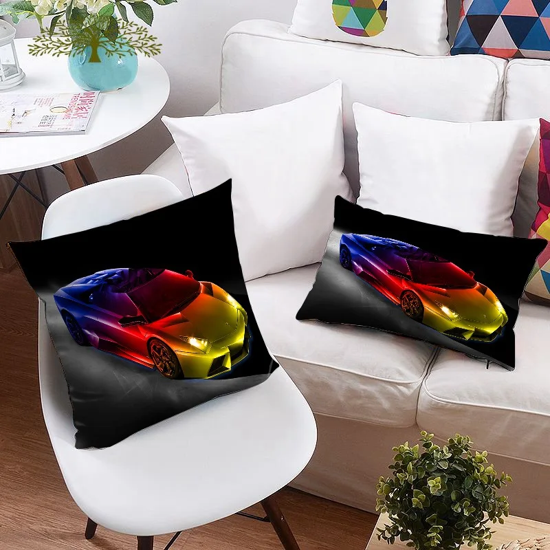 Красный Подушки с цифровым принтом фото 3d печать Подушка держатель наволочка оформление подушка с пейзажем животного Подушка Роза подушке - Цвет: Красный