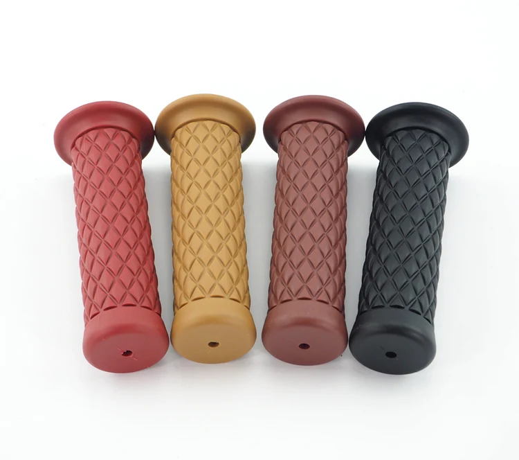 

7/8" 22cm Motorcycle Hand Grips Retro Handle Rubber Bar Gel Grip for Triumph Street Scrambler Vespa GTS 300 Piaggio Moto Guzzi