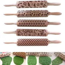 1 шт. Рождественское дерево снежинки олень Скалка Для Выпечки Печенье Тесто Ролик новые поставки