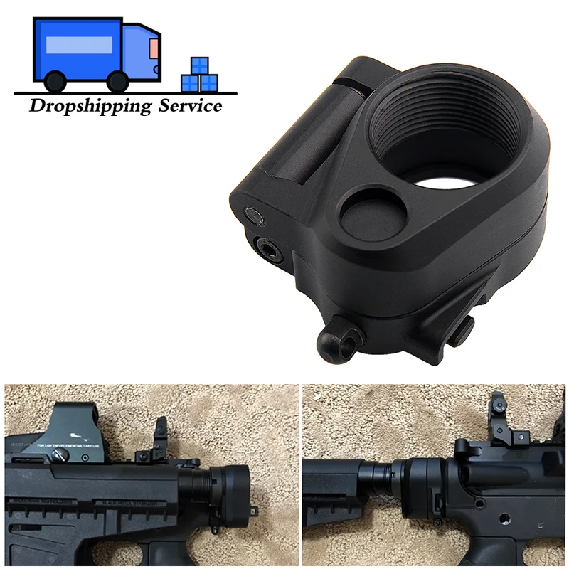 Online Tactical AR Folding Stock Adapter Airsoft Hunting Accessory For M16 M4 SR25 Series GBB(AEG) HT2 0042