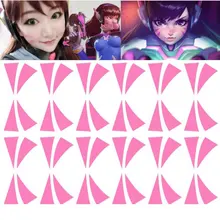 12 пар, часы над D. va, татуировки для dva, Временные татуировки, косплей, костюм, переводная татуировка, наклейка, водостойкие тату для женщин, опора