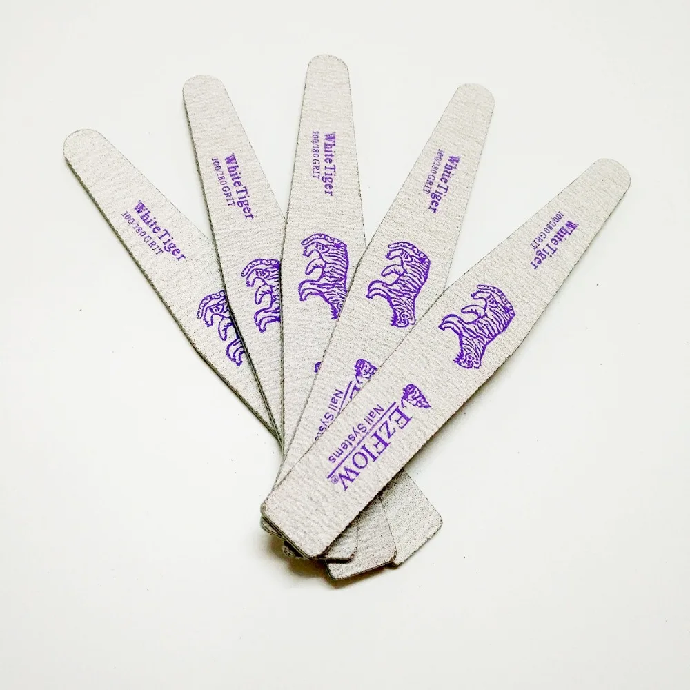 

5pcs Grey Nail Files Sanding Sandpaper 100/180 Nail Buffer Manicure Tools