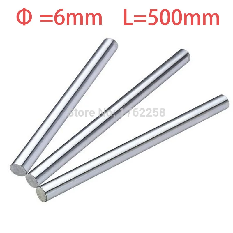 

2PCS 6mm x 500mm Linear Shaft 3D Printer Cylinder Liner Rail Axis CNC Parts