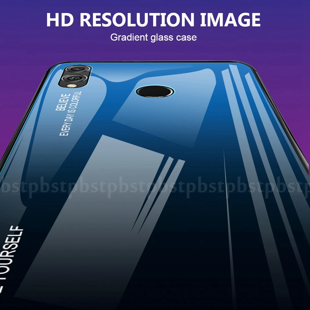 Градиент чехлы с закаленным стеклом для huawei Honor 10 9 Lite 20 20 Pro вид 20 V20 8X Max 10i 20i Nova 5i 5 Pro 4 Magic 2 чехол для телефона