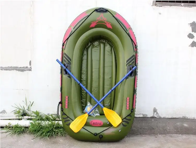 

Double kayak bearing 100kg thickening inflatable rubber dinghy fishing boat two air swimming boat size 182 * 110cm