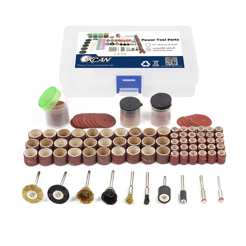 

Compact 150 Pcs Rotary Power Tool Set Sanding Polishing Cutting Grinding Tool Mini Drill Kit Fits Shank Polish Accessory Kit