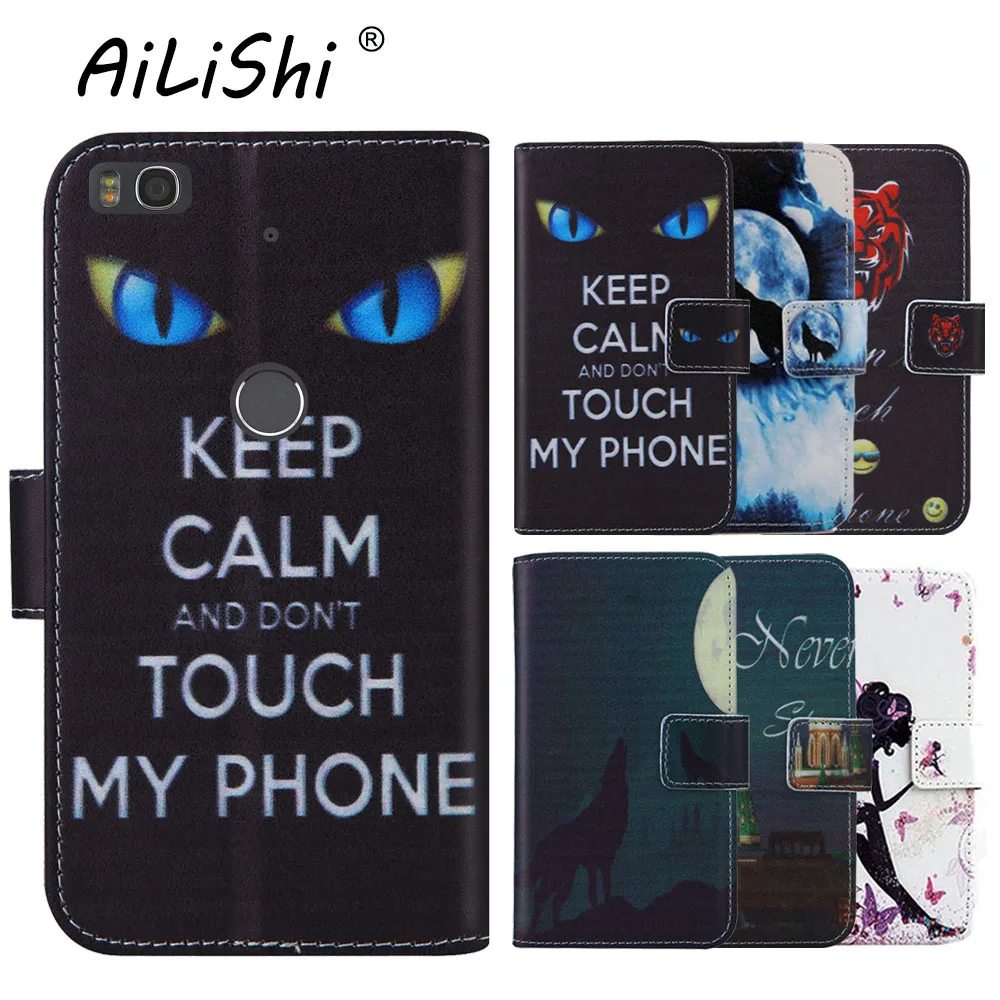 

AiLiShi Flip Book Design Protect Leather Cover Shell Wallet Etui Skin Case For ALCATEL OneTouch Pop 4 7070X