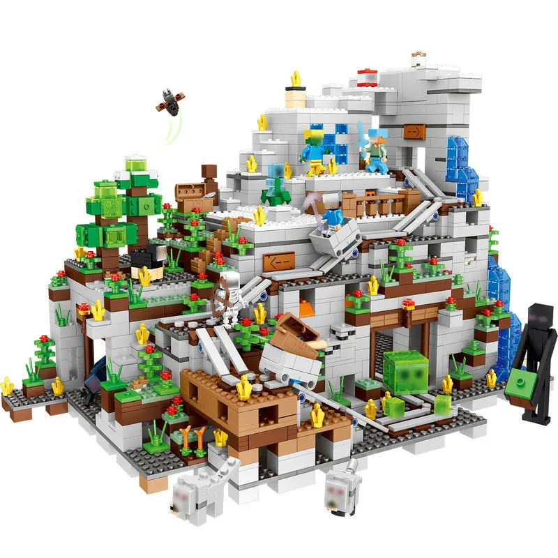 

Minecrafted Building Blocks The Mine Cave Steve Alex Zombie Action Figures Compatible LegoING Gift For Kids Friends My World