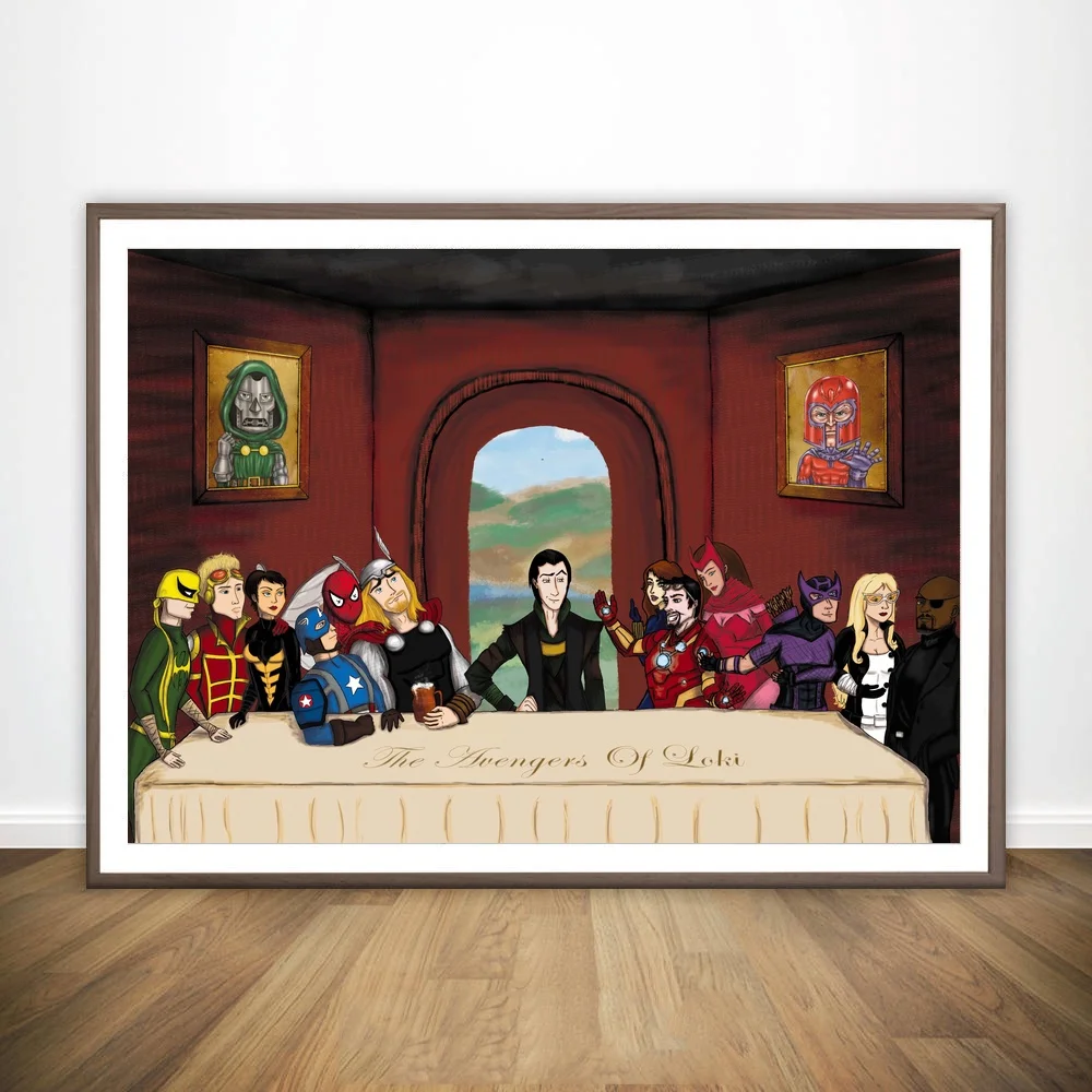 

The Last Dinner Avengers Art Wall Art Paint Wall Decor Canvas Prints Canvas Art Poster Oil Paintings No Frame