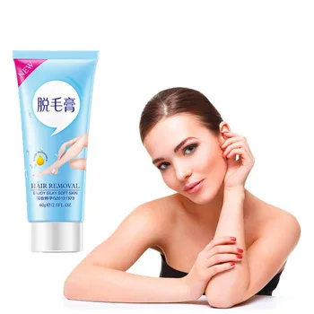 60g/tube épilation des jambes neige blanc corps crème jambe peau blanchissant Lotion maquillage soins de la peau Inhibition de la croissance des cheveux