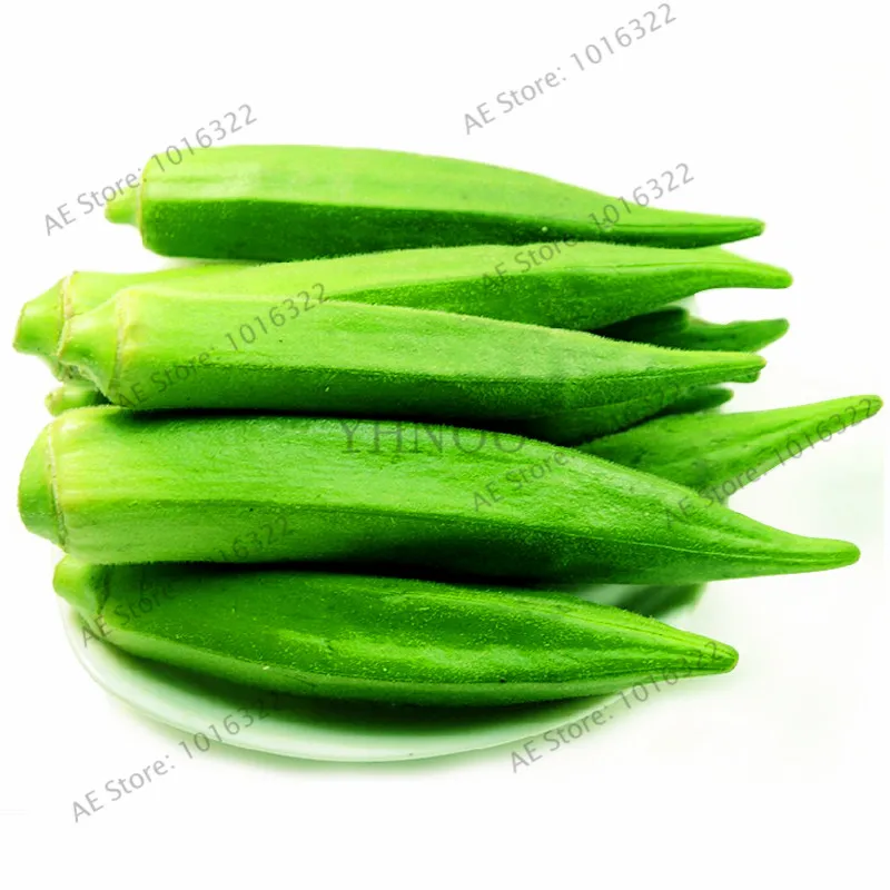 

30pcs/bag Okra Bonsai,Health Vegetable flores Organic Green Vegetable Plants for home and garden