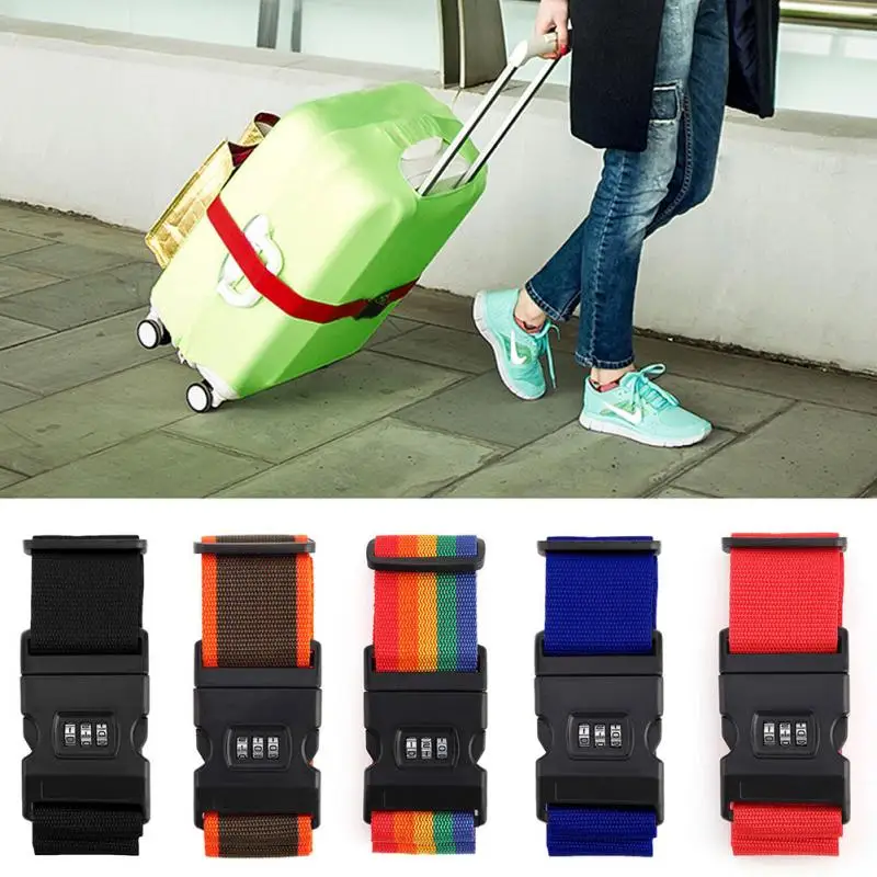 Adjustable Safety Belt Luggage Strap Cross Belt Packing Travel Suitcase