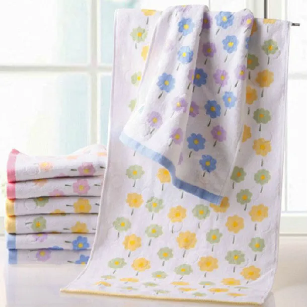 

100% cotton terry towel cutting process makes a soft and comfortable face towel florets with a face towel