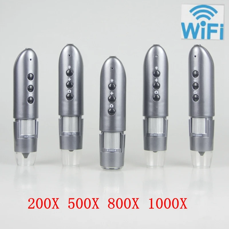 1000X беспроводной цифровой микроскоп 200X 500X 800X wifi фото видео HD лупа для IOS Android