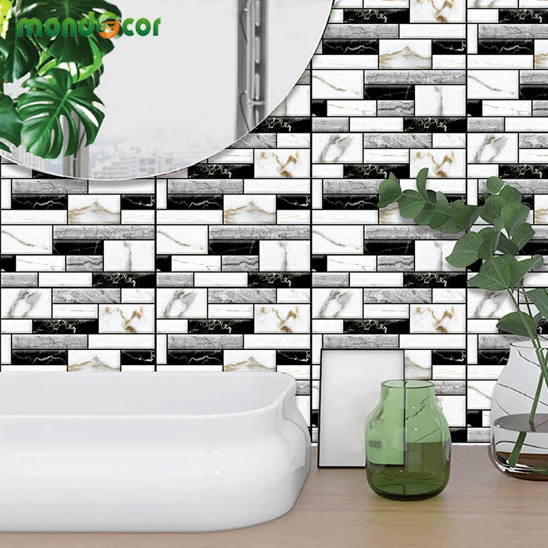 

30*30cm Brick Pattern Peel and Stick Wall Sticker Bedroom Kitchen Wallcoverings PVC Waterproof Contact Paper House Decoration