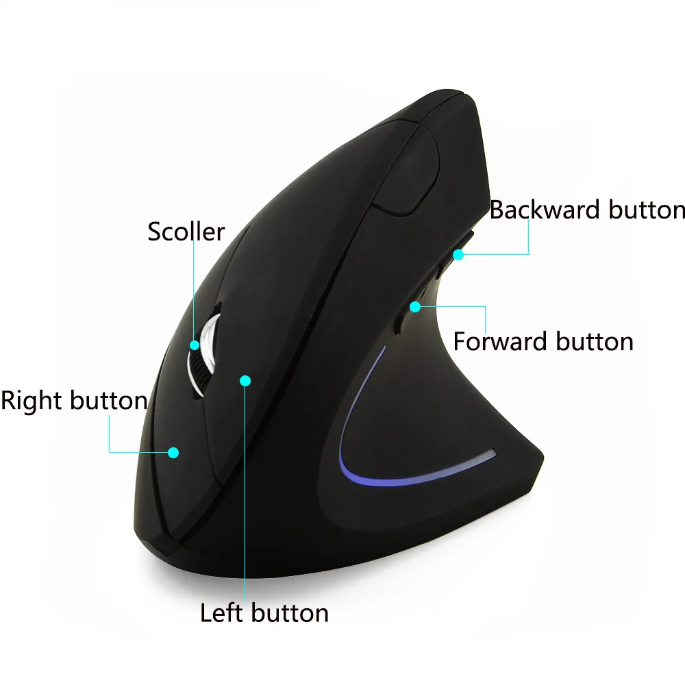 CHYI Wireless Mouse Healthy Vertical Mouse Gaming Ergonomic Optical 2.4 Ghz Gamer Computer Mice For Desktop Laptop PC Notebook CHYI Wireless Mouse Healthy Vertical Mouse Gaming Ergonomic Optical 2.4 Ghz Gamer Computer Mice For Desktop Laptop PC Notebook