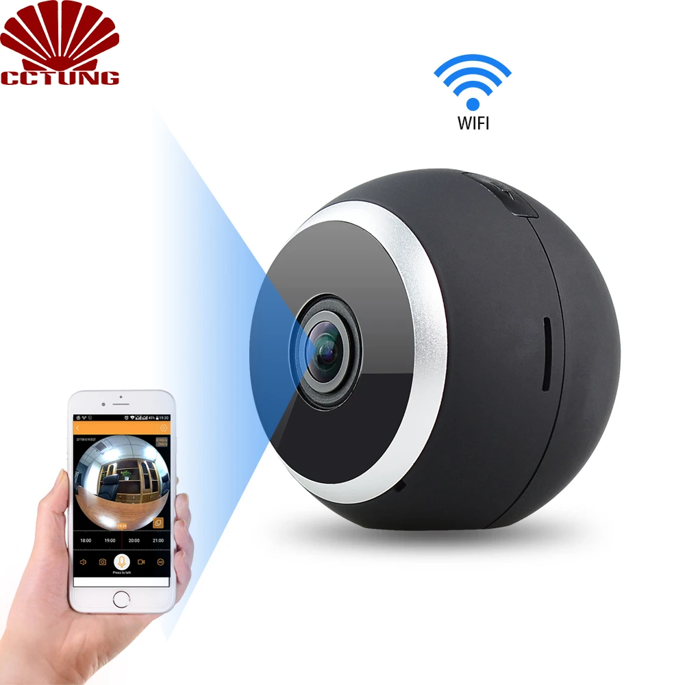 Панорамная 3D HD Wi Fi камера ночного видения 360 градусный Full View объектив рыбий глаз и