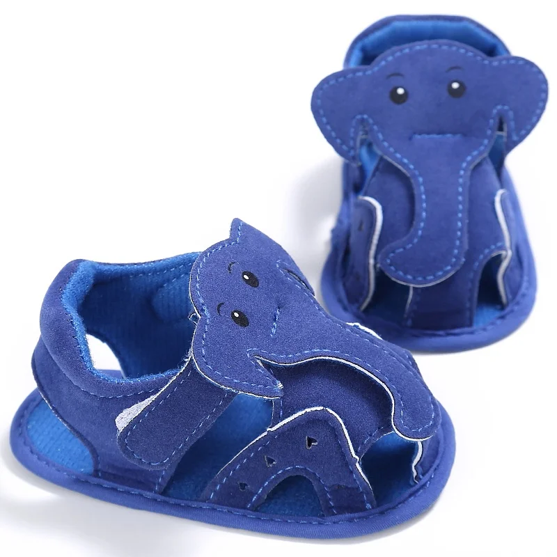 Baby Infant Kids Girl Boys Soft Sole Crib Elephant Sandals Toddler