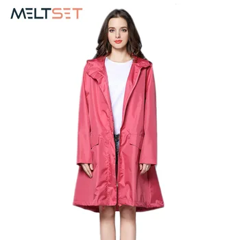 

Waterproof Women Long Rain Coat Impermeable Trench Coat Motorcycle Rain Clothes Breathable Bicycle Raincoat Ladies Rain Jacket