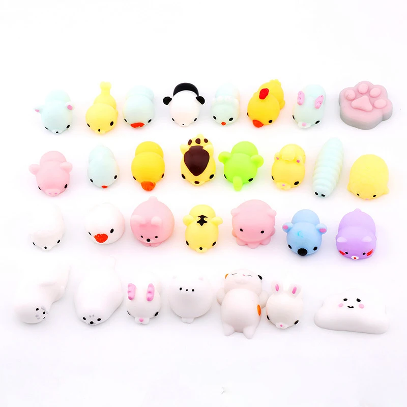 10 шт. случайные Squishy много замедлить рост Непоседа игрушки Kawaii милые животные руки детские игрушки для детей и взрослых подарок